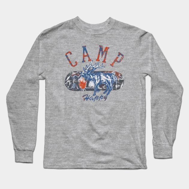 camp happy Long Sleeve T-Shirt by inkzella